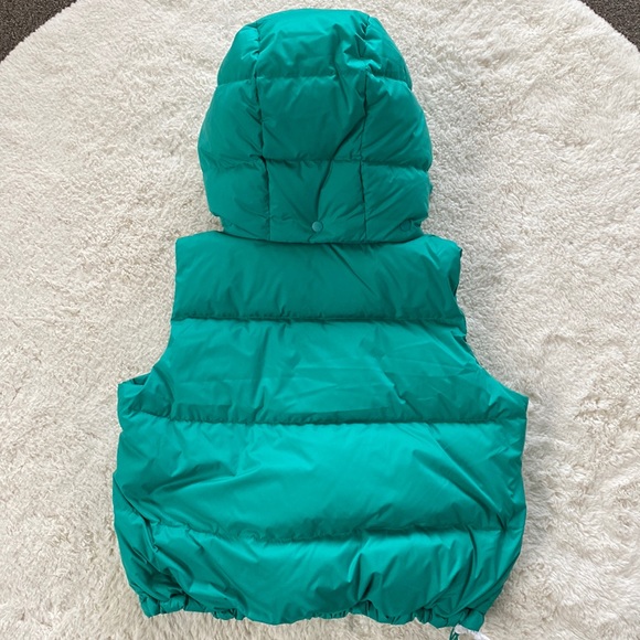 ❤️ Lululemon Wunder Puff Cropped Vest Size 6 Maldives Green NWT - Picture 4 of 10